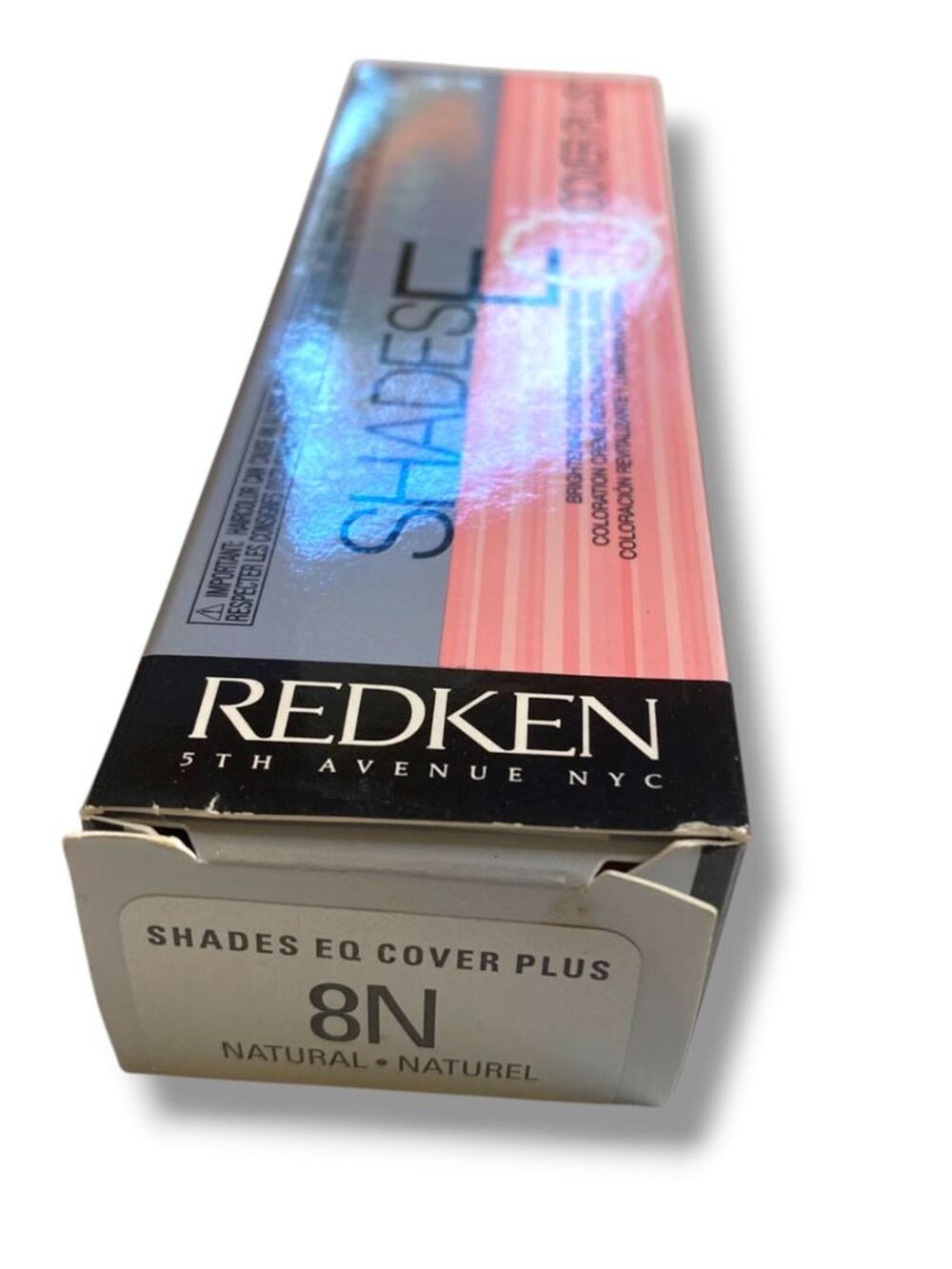 Redken New Shades EQ Cover Plus 2.1 oz 8N Natural Color Cream Brightening